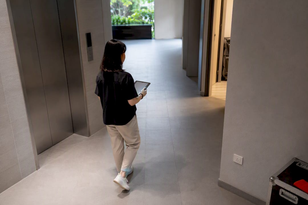Condo route from lift to function room