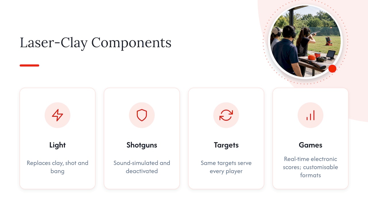 Five components of a laser clay system